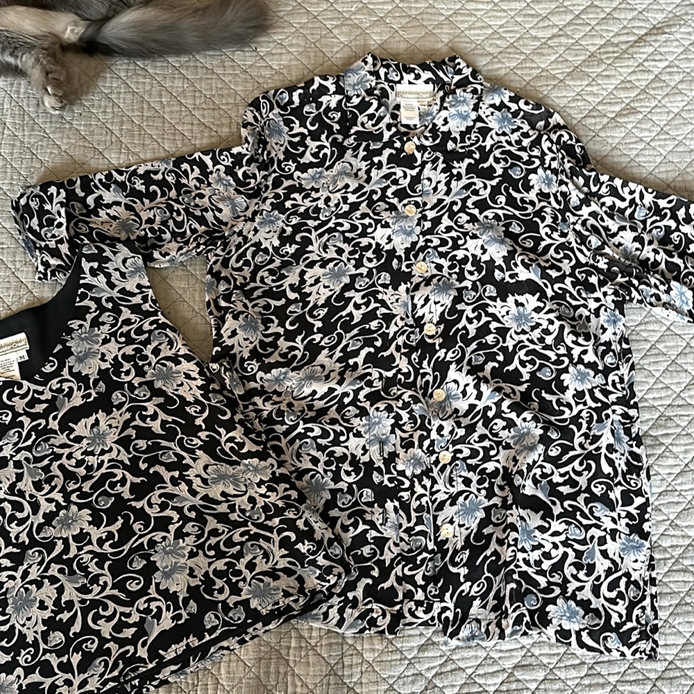 Matching shirt and shell, Coldwater Creek, size Medium.